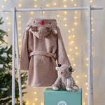 Personalised Brown Reindeer Snuggle and Cuddle Gift Set