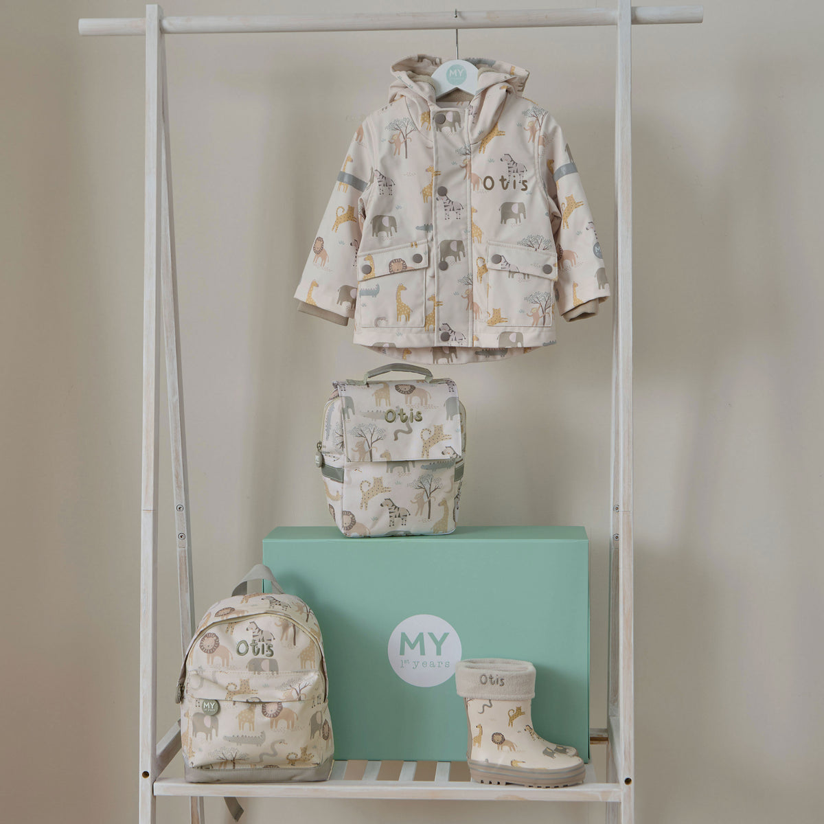 Personalised Neutral Safari Ultimate Gift Set