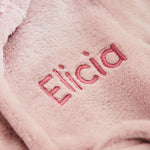 Personalized Pink Fleece Robe with Ears