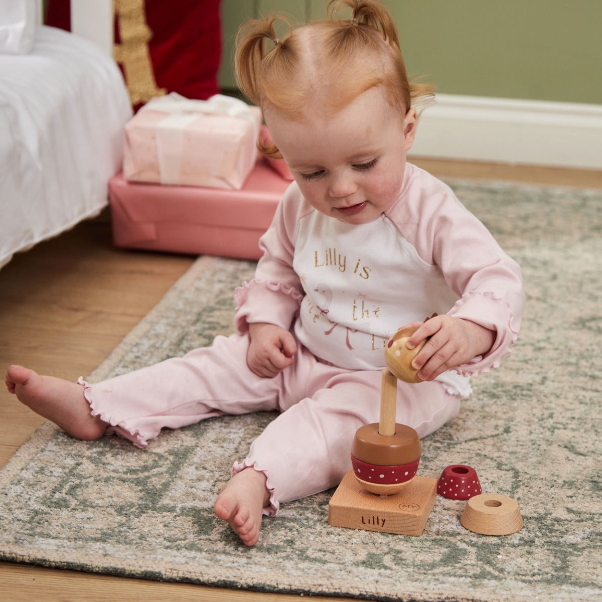 Personalised Wooden Reindeer Stacker Toy FSC®