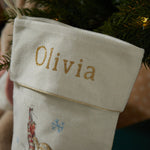 Personalised Flopsy Bunny™ Pink Christmas Stocking