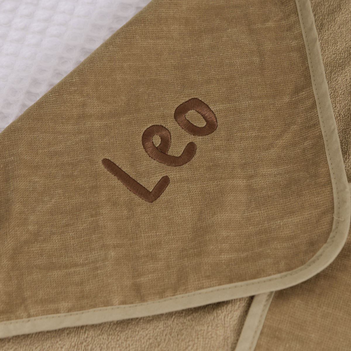 Personalised Lion Curved Hooded Towel