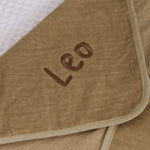 Personalised Lion Curved Hooded Towel