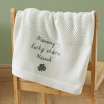Personalized Shamrock White Shawl
