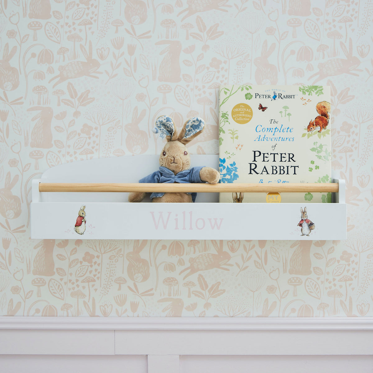 Personalised Flopsy Bunny™ Wooden Shelves