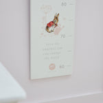 Personalised Pink Flopsy™ Bunny Height Chart FSC®