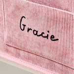Personalised Yellow Flower Pink Storage Cube