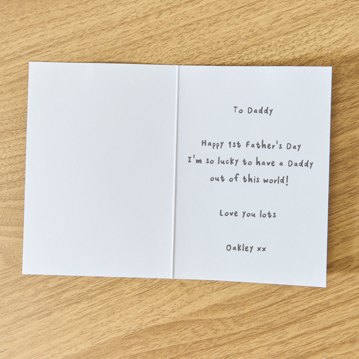 Personalised Grey Space Photo Upload Father’s Day Card