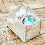 Personalised Yellow Flower Wreath Cord Nappy Caddy 
