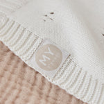 Personalised Ivory Christening Cashmere Blend Blanket