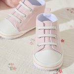 Personalised Pink Baby High Top Trainers 