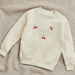Personalised Cherry Ecru Sweatshirt