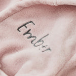 Personalised Pink Bear Fleece Robe 