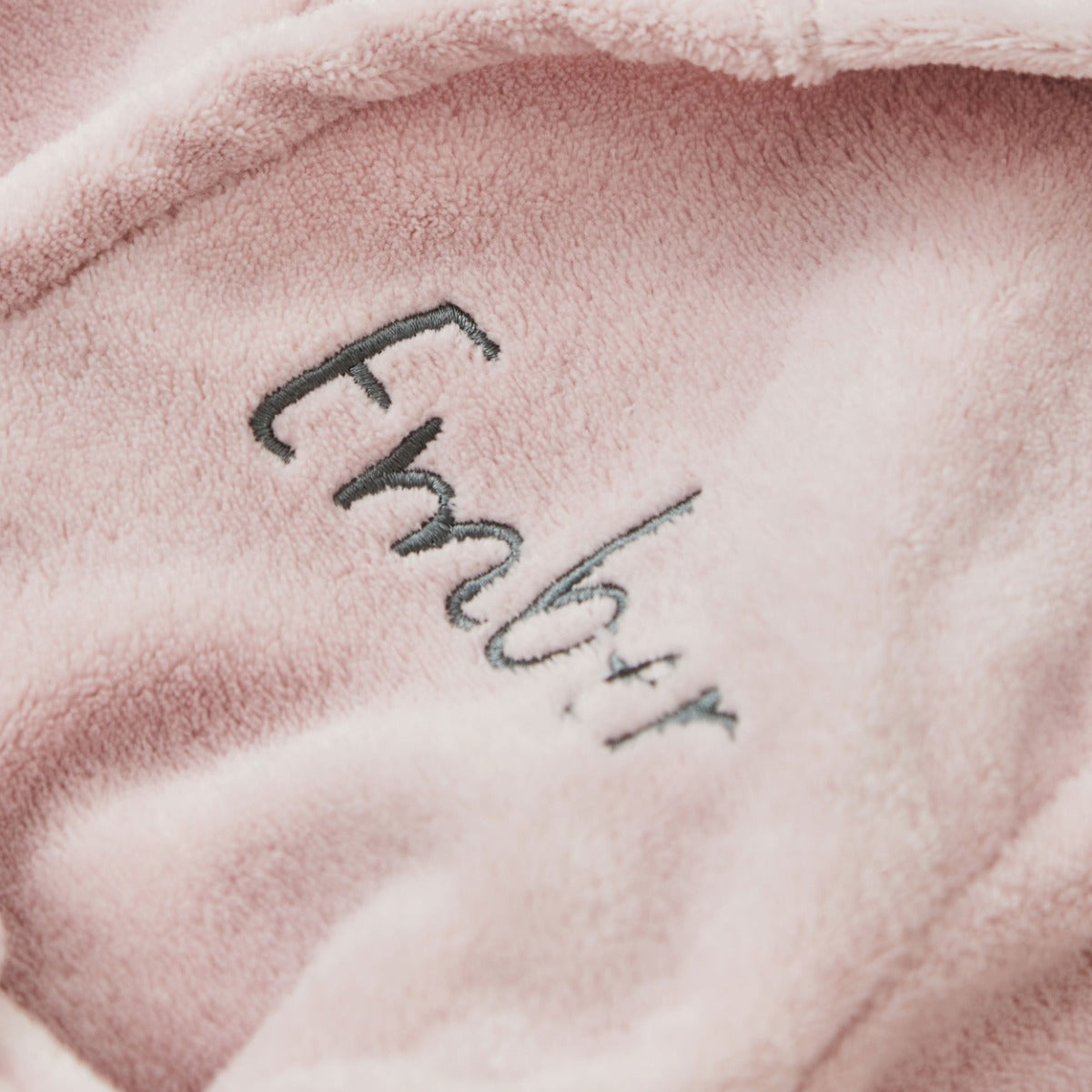 Personalised Pink Bear Fleece Robe 