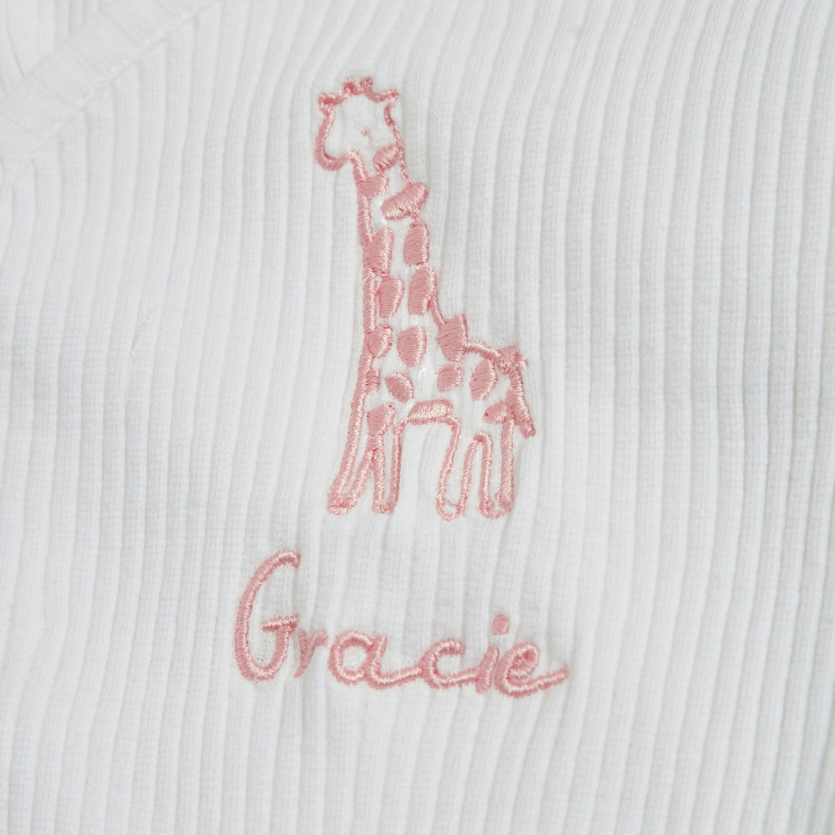 Personalised Pink Giraffe Home From The Hospital Baby Gift Set