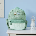Personalised Sage Quilted Tractor Backpack