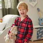 Personalised Traditional Red Checkered Pyjamas