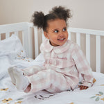 Personalised Traditional Pink Checkered Pyjama Set