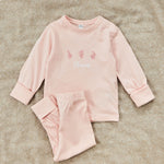 Personalised Pink Bunny Jersey Pyjamas