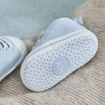 Personalised Star Blue Baby High Top Trainers 