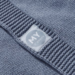 Personalised Mid Blue Dinosaur Baby Shawl