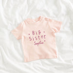 Personalised Pink Big Sister T-Shirt