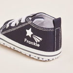 Personalised Navy Star Design High Top Shoes