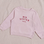 Personalised Big Sister Sweatshirt in Pink