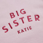 Personalised Big Sister Sweatshirt in Pink