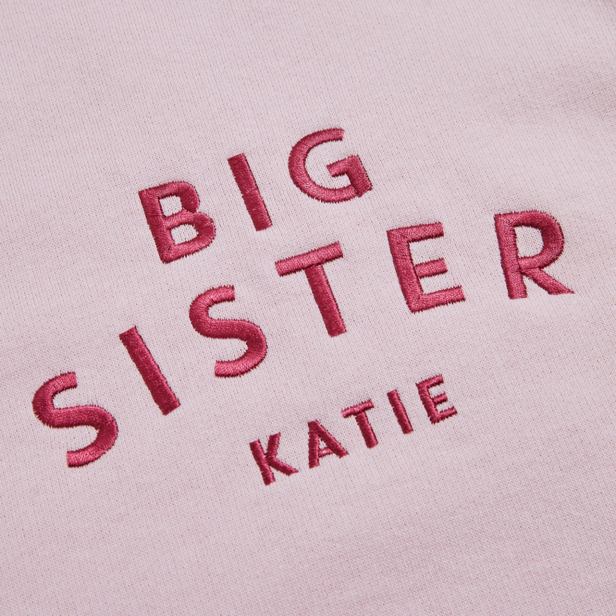 Personalised Big Sister Sweatshirt in Pink