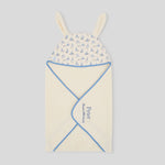 Personalised Cream Peter Rabbit Hooded Towel