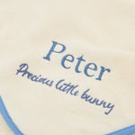 Personalised Cream Peter Rabbit Hooded Towel