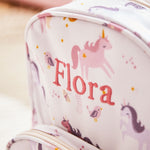 Personalised Unicorn Print Mini Backpack
