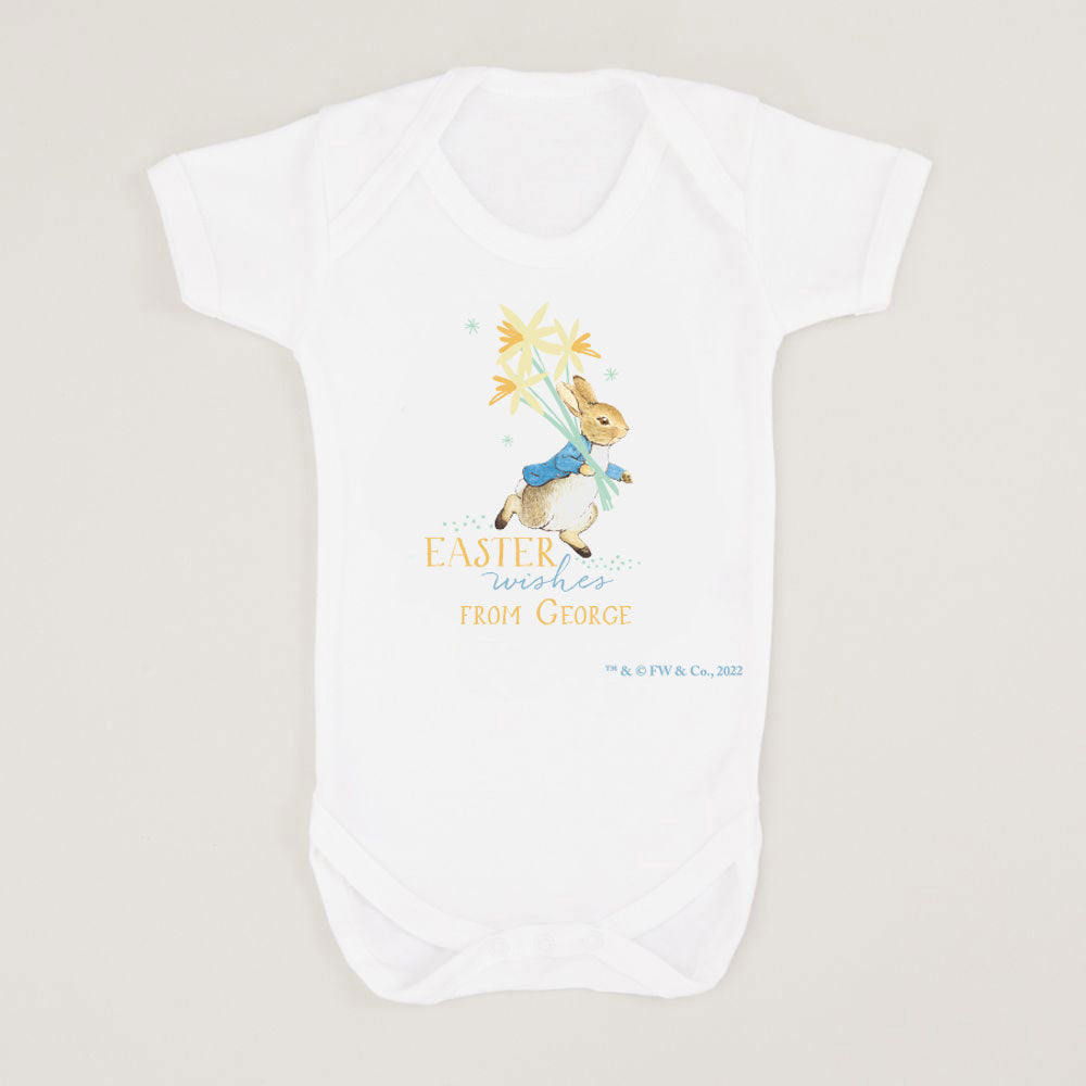 Personalised Easter Peter Rabbit Bodysuit