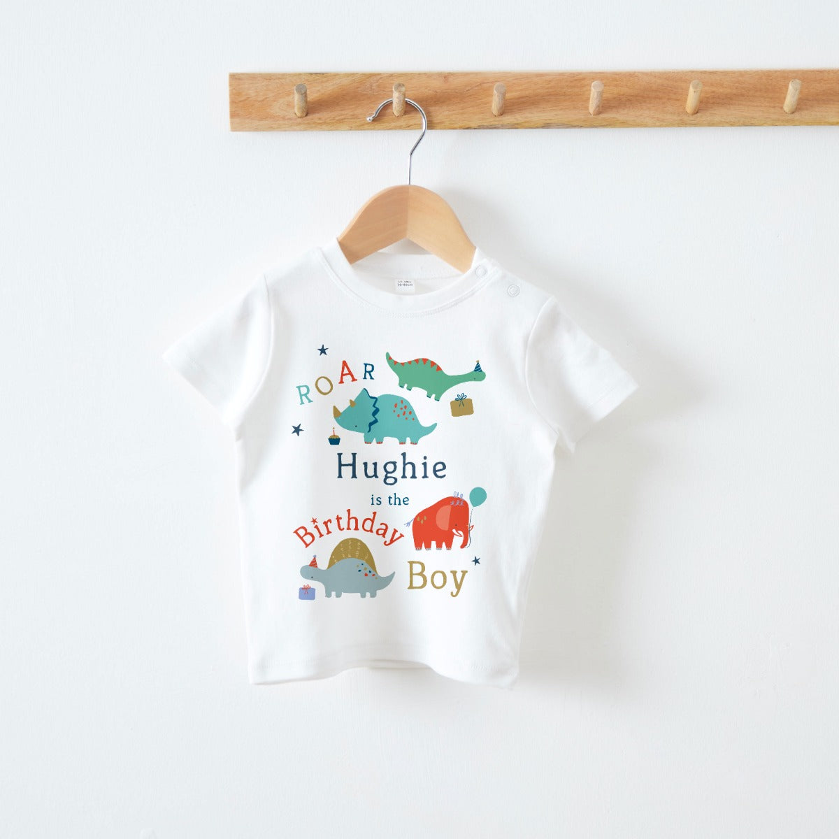 Personalised Dinosaur Birthday T Shirt