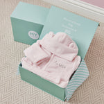 Personalised Light Pink Fleece Robe