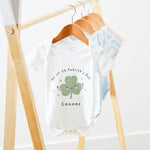 Personalised St Patrick's Day White Bodysuit