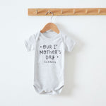 Personalised Grey Our 1st Mothers Day Bodysuit