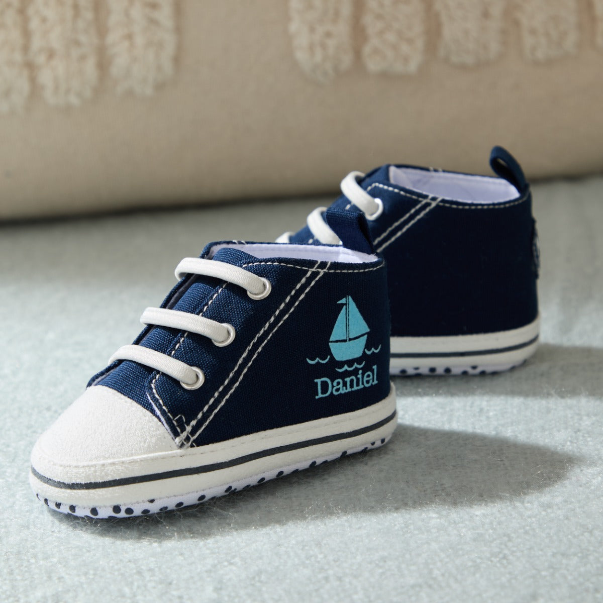 Personalised Boat Design High Top Shoes