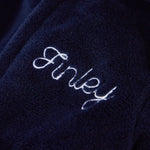 Personalised Navy Fleece Robe