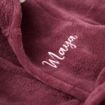 Personalised Berry Fleece Robe