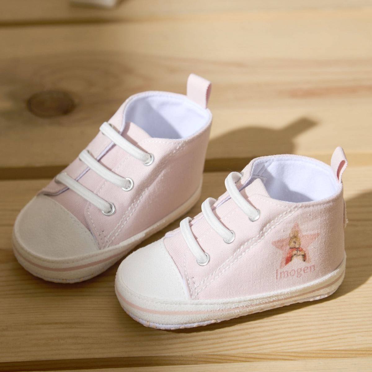 Personalised Flopsy Bunny High Top Trainers