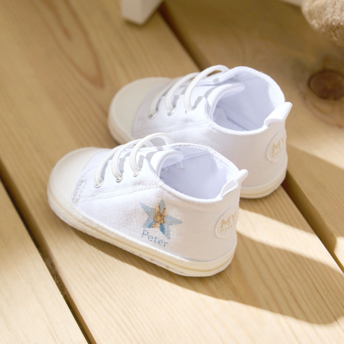 Personalised Peter Rabbit High Top Trainers