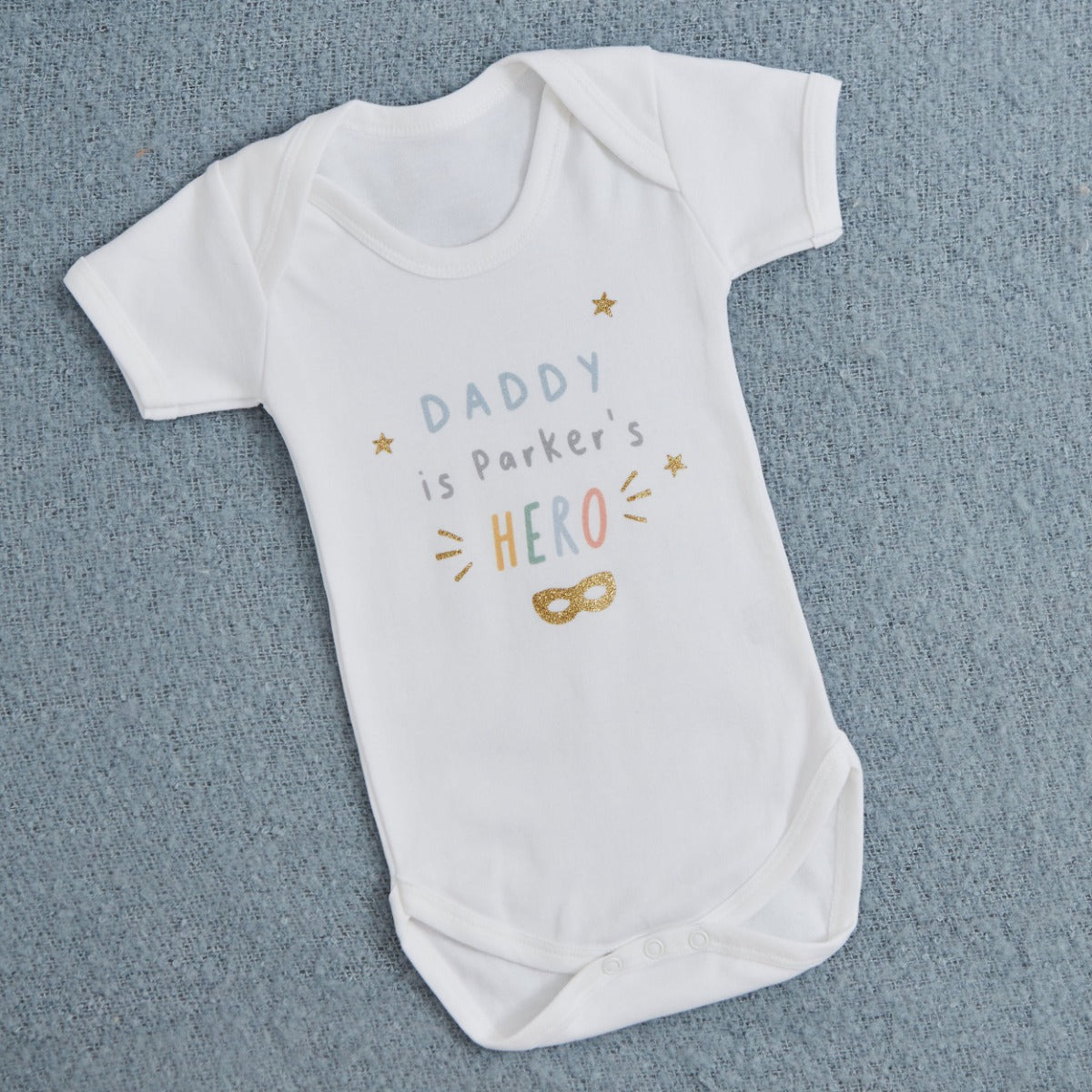 Personalised My Hero Father's Day White Bodysuit