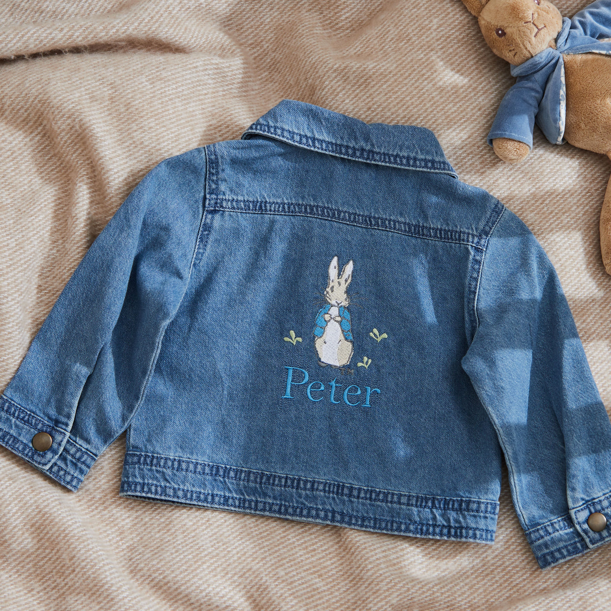 Personalised Peter Rabbit™ Denim Jacket