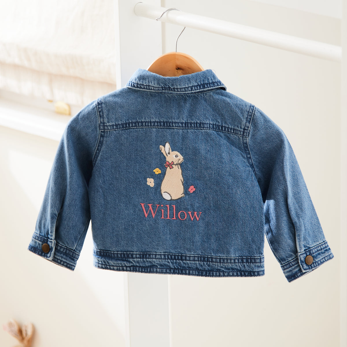 Personalised Flopsy™ Bunny Denim Jacket