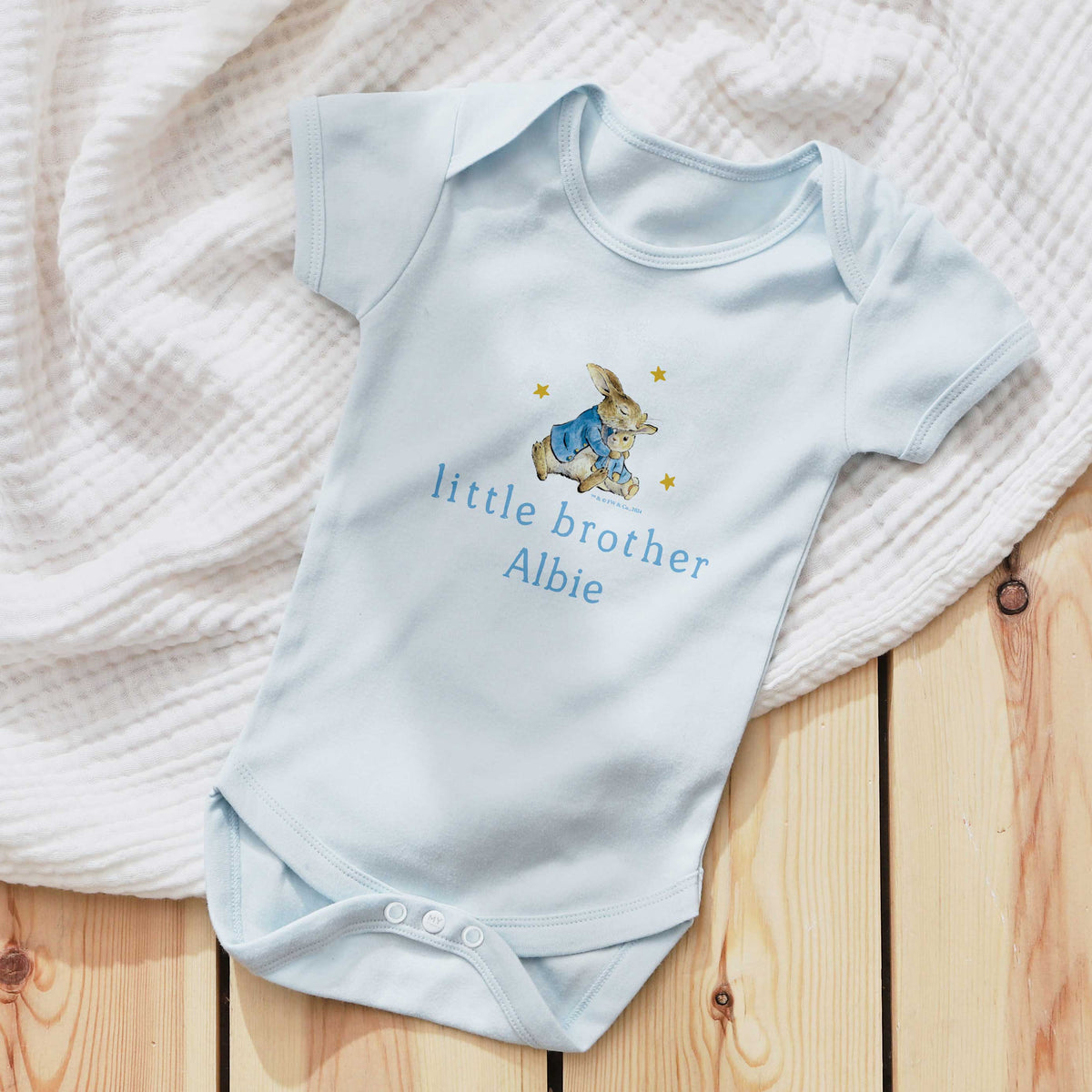 Personalised Peter Rabbit™ Little Brother Bodysuit