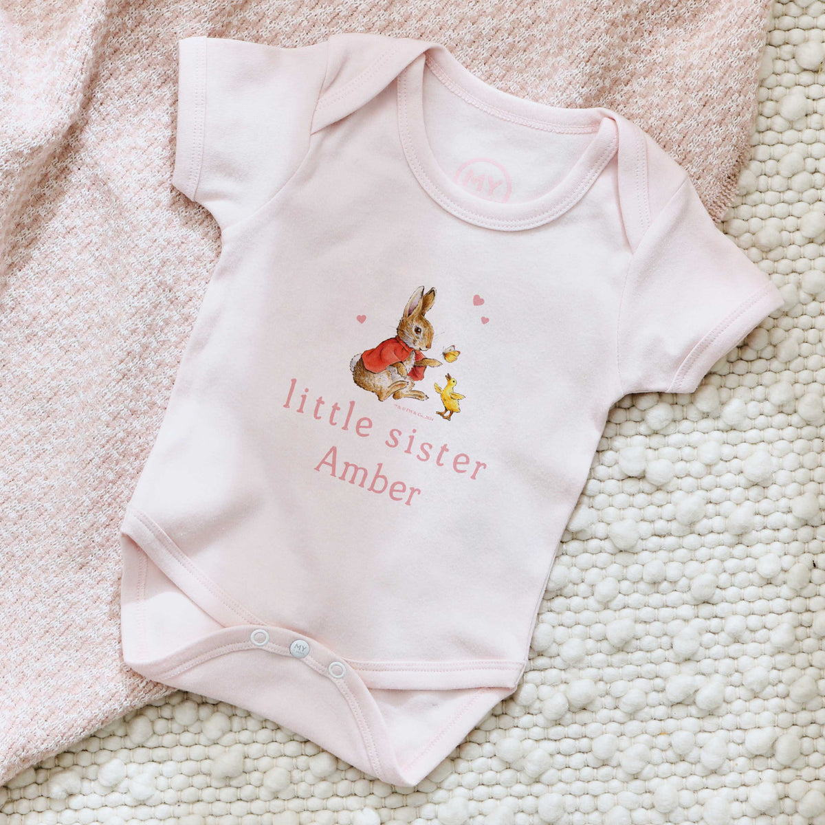 Personalised Flopsy™ Bunny Little Sister Bodysuit