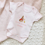 Personalised Pink Flopsy™ Bunny Little Sister Bodysuit