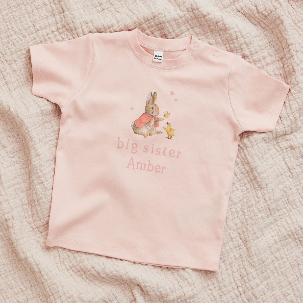 Personalised Big Sister Flopsy™ Bunny T Shirt